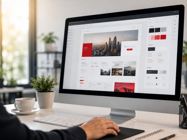 responsive website mockup across devices